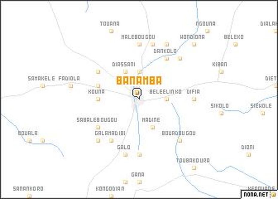 Banamba (Mali) Map – Nona, Banamba, Mali, Ancient Mali, Mali Carte