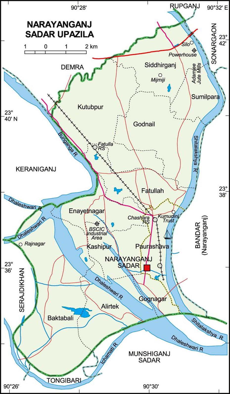 Bangladesh Topographic, Republic Of Bangladesh, Narayanganj, Nārāyanganj, Bangladesh