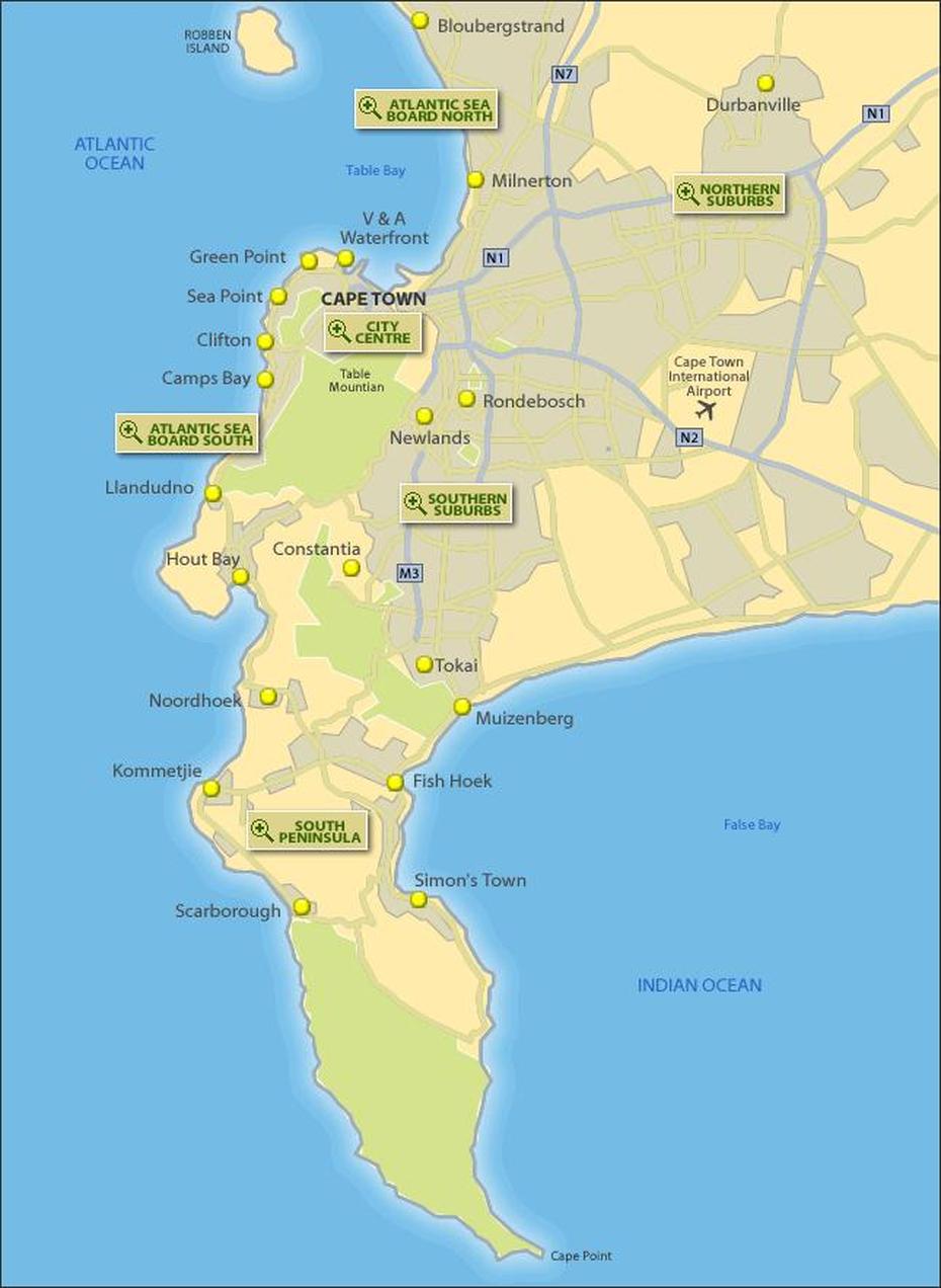 Cape Town Map – Toursmaps, Cape Town, South Africa, Cape Town City, South Africa Train