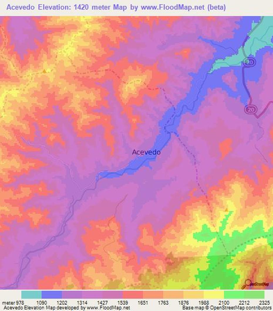 Colombia  Geography, Colombia River, Topography, Acevedo, Colombia