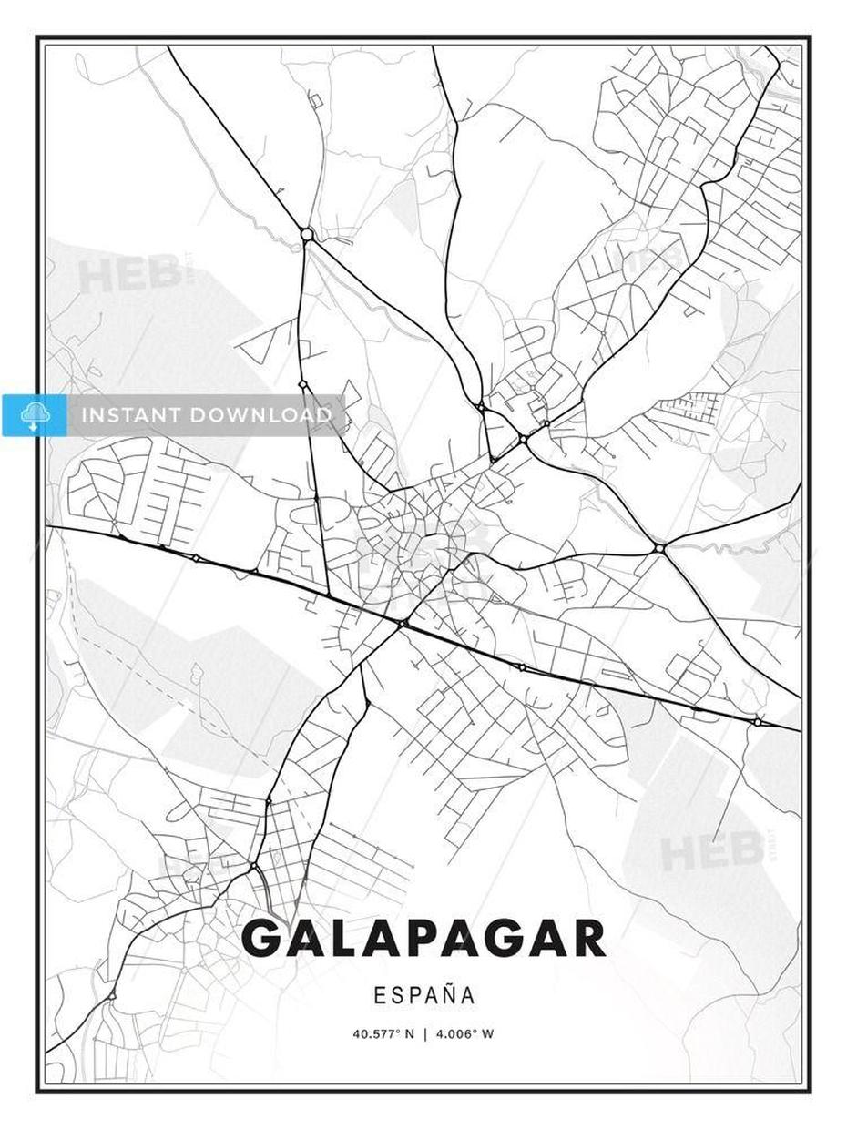 A De Galapagar, Sierra  Madrid, Modern Print, Galapagar, Spain