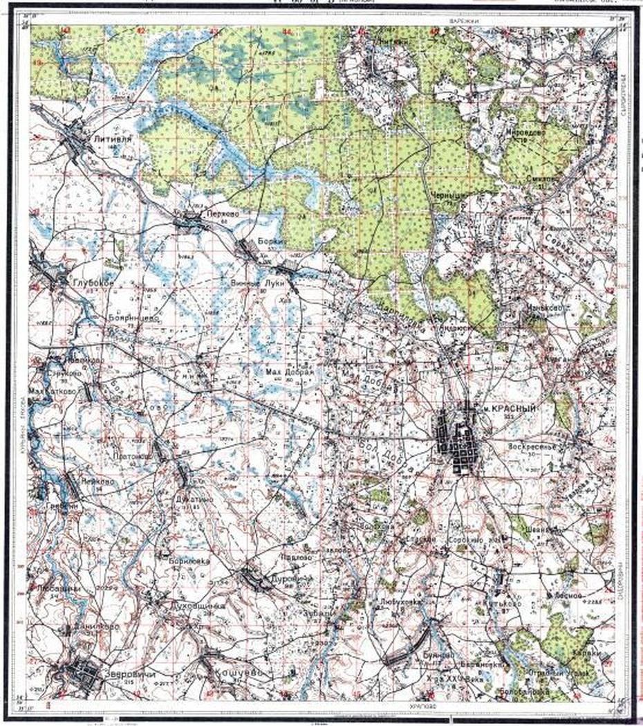 Download Topographic Map In Area Of Krasnyy – Mapstor, Krasnyy Sulin, Russia, Russia Asia, Northern Russia