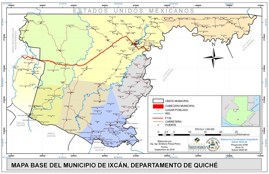 A Government Map Of The Ixcan Region Of Guatemala, Ixchiguán, Guatemala, Trajes Tipicos De Guatemala, Choapequez