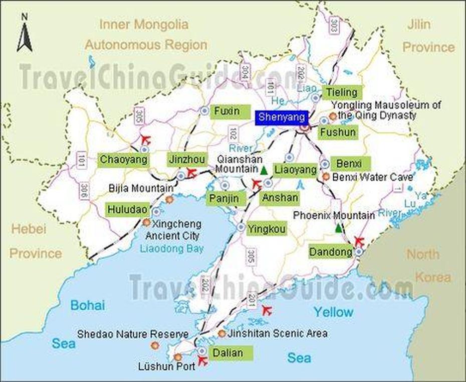 Liaoning Province Map (With Images) | Anshan, Liaoning, Fushun, Lianshan, China, Communist China, Shanghai In China