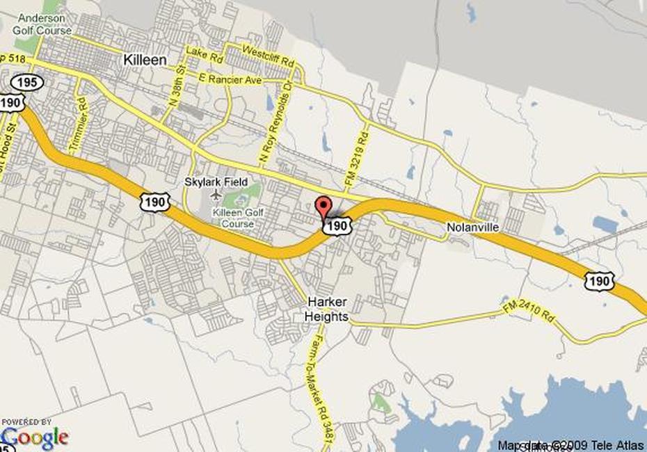 Map Of Travelodge Harker Heights, Harker Heights, Harker Heights, United States, Harker Heights Weather, Of Killeen Texas Area