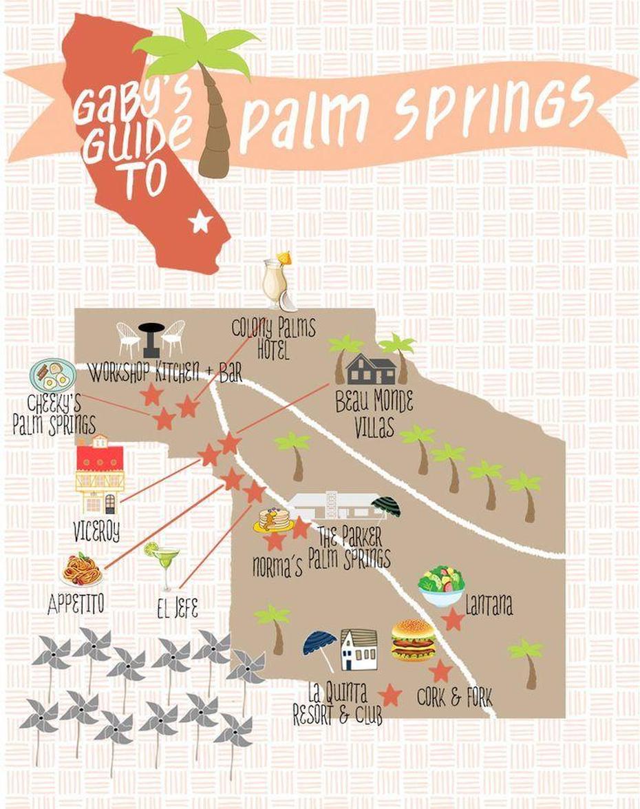 Palm Springs  Printable, Palm Springs Visitor, Area, Palm Springs, United States