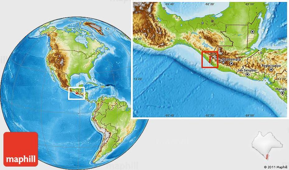 Physical Location Map Of Tapachula, Tapachula, Mexico, Laredo Mexico, Reynosa Mexico