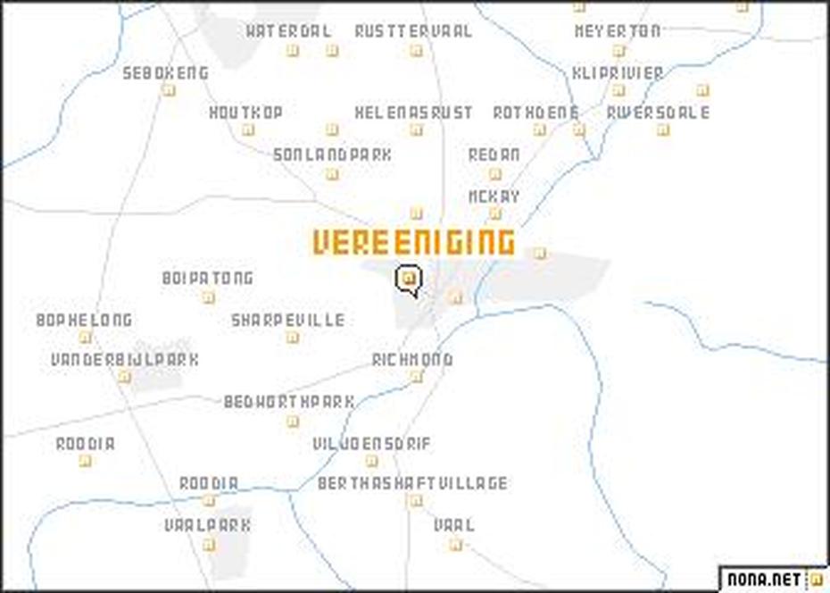 Vereeniging (South Africa) Map – Nona, Vereeniging, South Africa, African Africa Countries, Potsdam