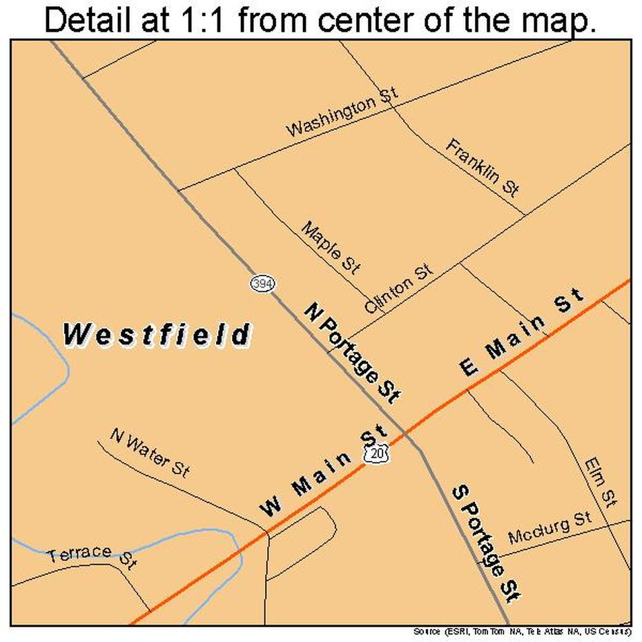 Westfield New York Street Map 3679939, Westfield, United States, Westfield Ma Street, Westfield Pa