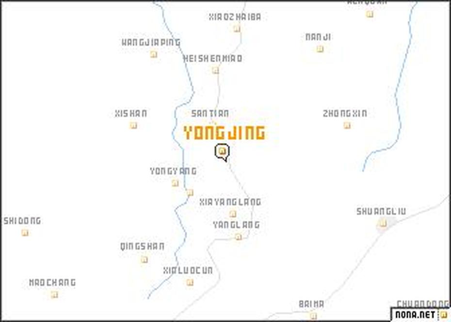 Yongjing (China) Map – Nona, Yongji, China, China Asia, China  For Kids