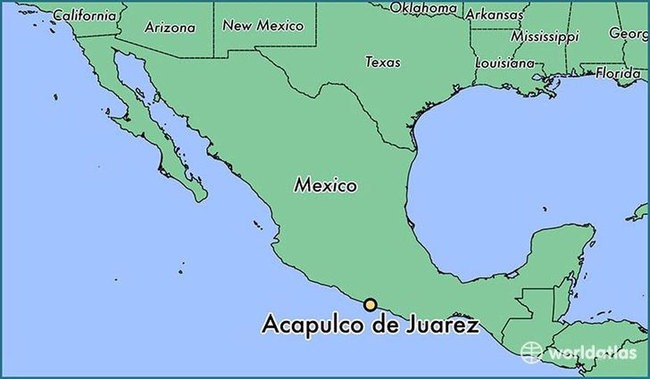 Where Is Acapulco De Juarez, Mexico? / Acapulco De Juarez, Guerrero Map …, Acapulco De Juárez, Mexico, Where Is Acapulco, Acapulco Mexico Vacation