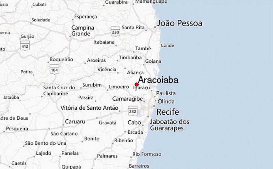 Aracoiaba, Brazil Location Guide, Araçoiaba Da Serra, Brazil, Serra Da Capivara National Park, Brazil Topographic