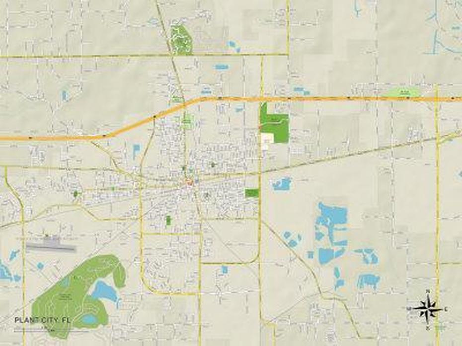 B”Political Map Of Plant City, Fl Prints | Allposters”, Plant City, United States, United States Driving, Editable United States