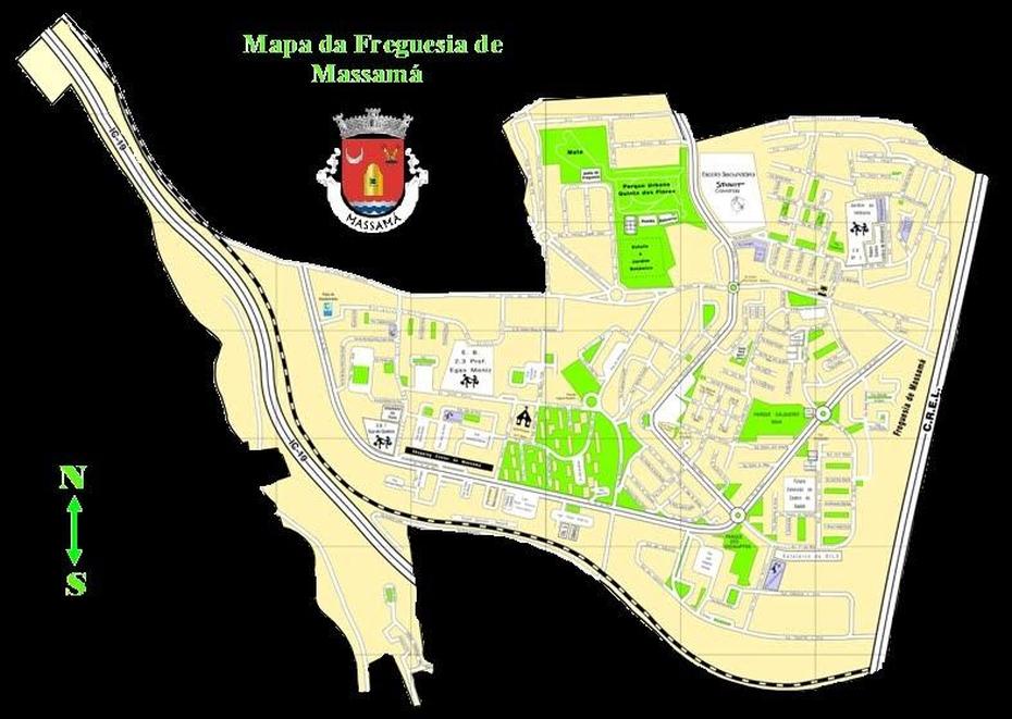 Cidade De Queluz Freguesia De Massama: Mapa Da Freguesia De Massama, Massamá, Portugal, Faro Portugal, Portugal  Country