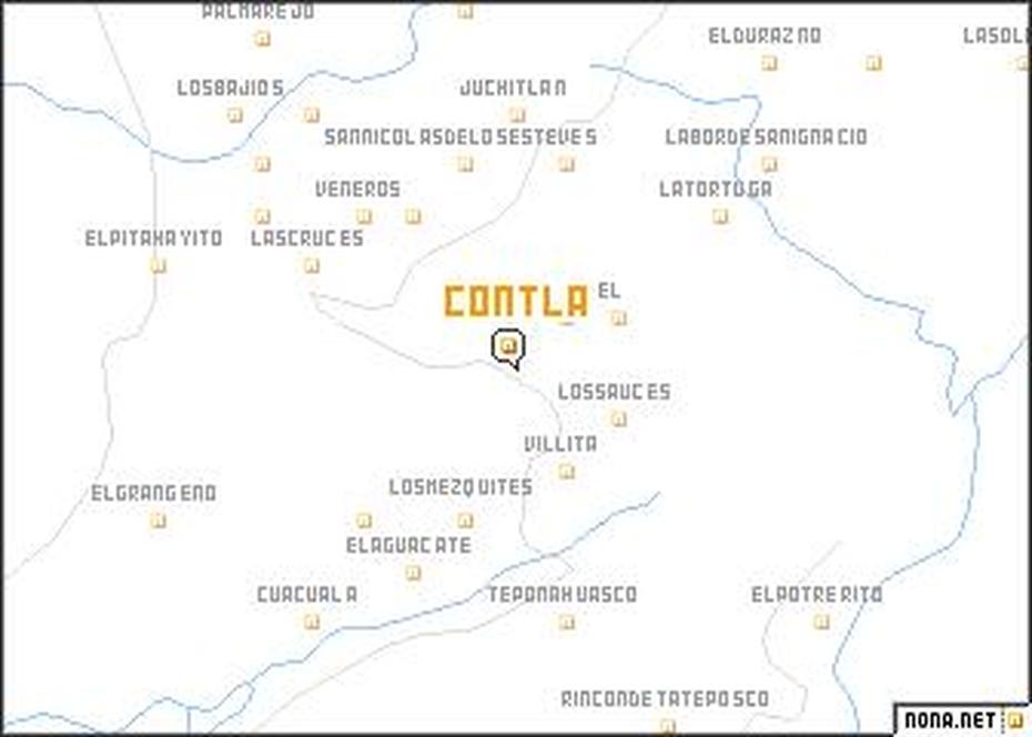 Contla (Mexico) Map – Nona, Contla, Mexico, Tourist  Of Mexico, Mexico  Cartoon