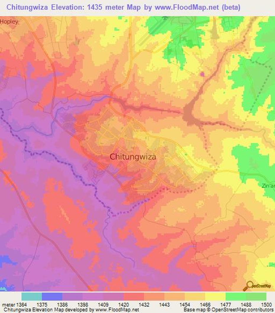 Elevation Of Chitungwiza,Zimbabwe Elevation Map, Topography, Contour, Chitungwiza, Zimbabwe, Chitungwiza, Zimbabwe