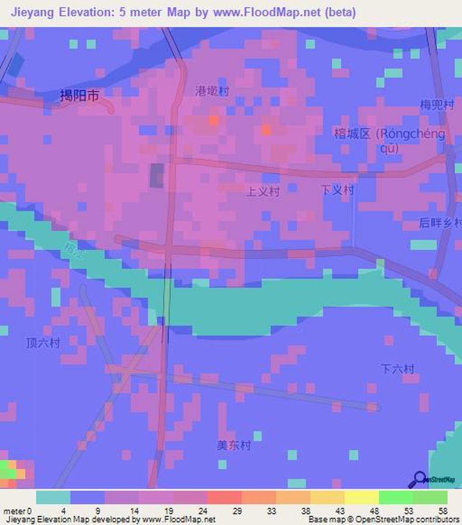 Elevation Of Jieyang,China Elevation Map, Topography, Contour, Jieyang, China, Longyan China, Kaifeng China