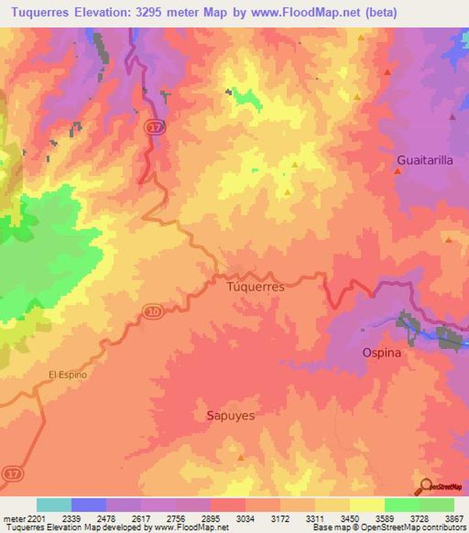 Elevation Of Tuquerres,Colombia Elevation Map, Topography, Contour, Túquerres, Colombia, Volcanes En Colombia, Lagunas De Colombia