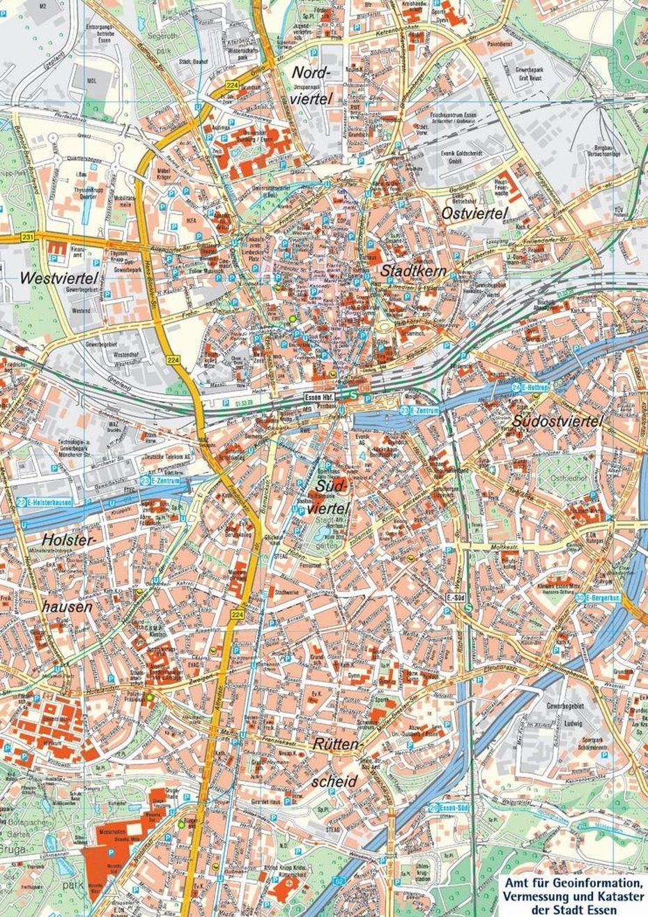 Essen Tourist Map | Map, Tourist Map, Tourist, Essen, Germany, Dortmund Germany, Germany Hotels