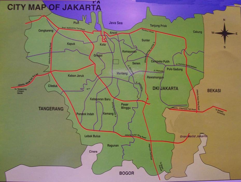 Large Jakarta Maps For Free Download And Print | High-Resolution And …, Jakarta, Indonesia, Jakarta Location, Sumatra Island Indonesia