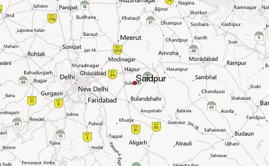 Saidpur, India, Uttar Pradesh Location Guide, Saidpur Dabra, India, Rangpur  City, Road  Islamabad