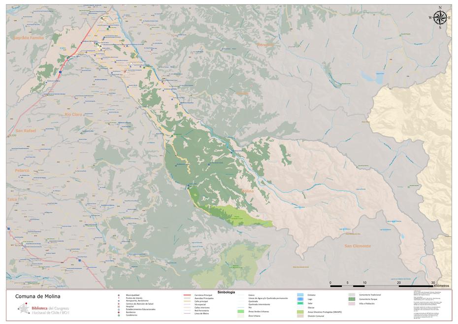 Sistema Integrado De Informacion Territorial – Mapoteca, Molina, Chile, Siete Tazas National  Park, De Molina