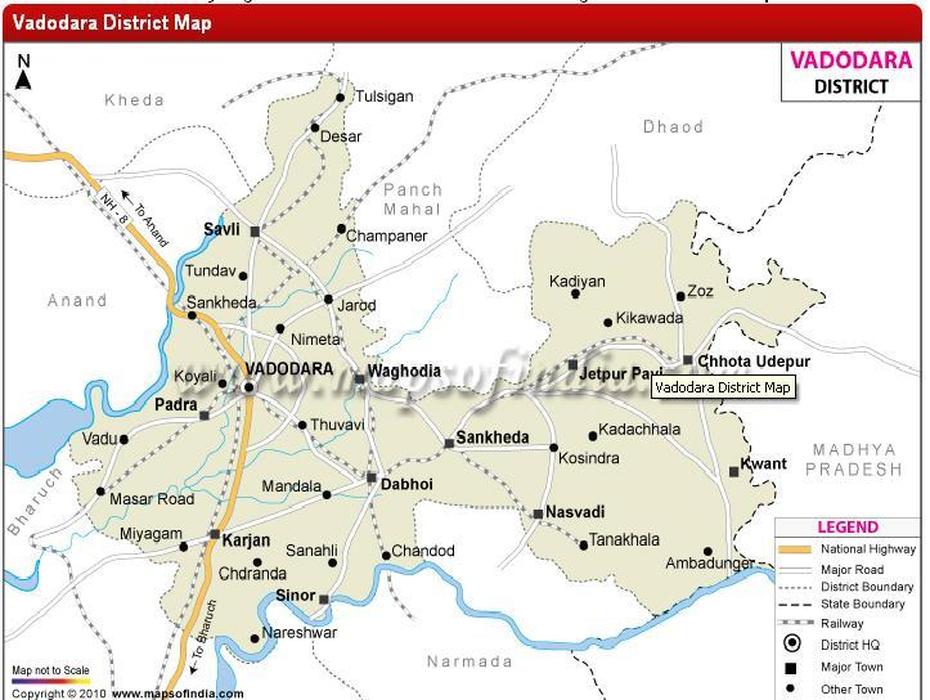 Vadodara Gujarat, Ahmedabad India, Distance Chart, Vadodara, India