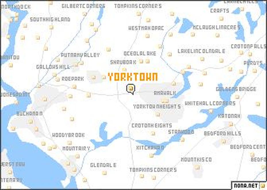 Yorktown (United States – Usa) Map – Nona, Yorktown, United States, The Battle Of Yorktown, Siege Of Yorktown