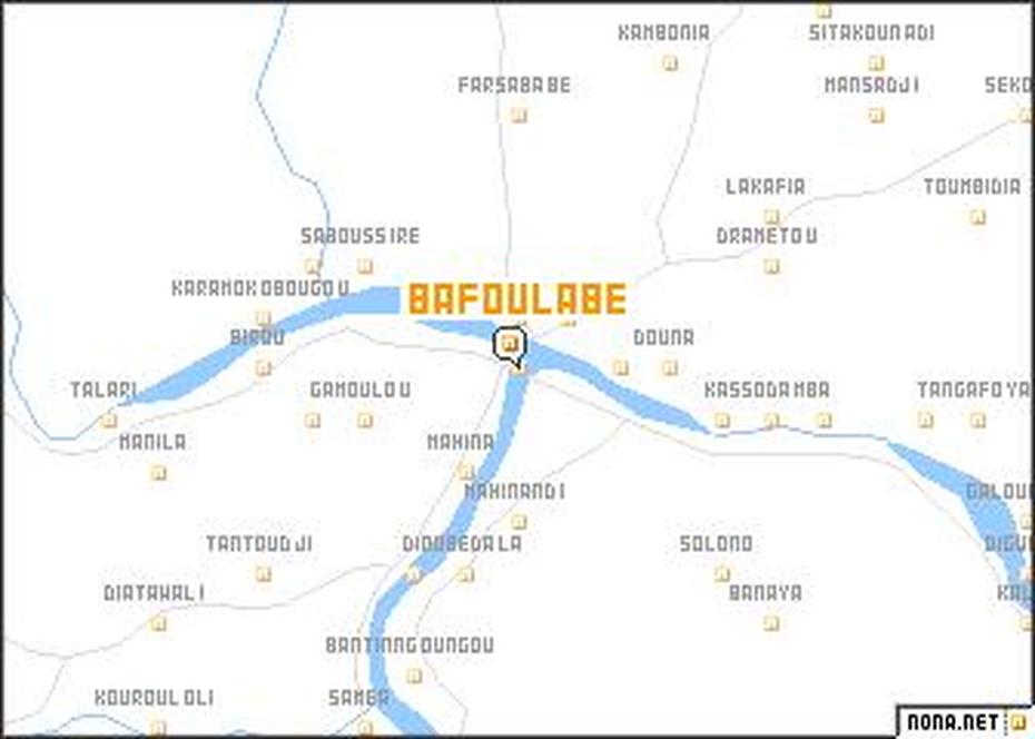 Bafoulabe (Mali) Map – Nona, Bafoulabé, Mali, Mali Flag, Mali Flag