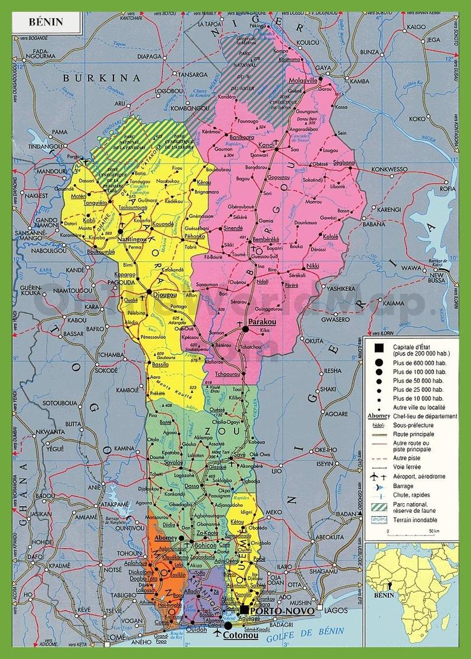 Benin Political Map, Ekpé, Benin, Benin On World, Benin Empire