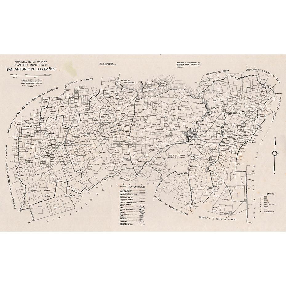 Buy Vintage Cuba Collectible Maps – Mapas > San Antonio De Los Banos …, San Antonio De Los Baños, Cuba, Banos  Corona, Muchachas San Antonio De Los Banos Cuba