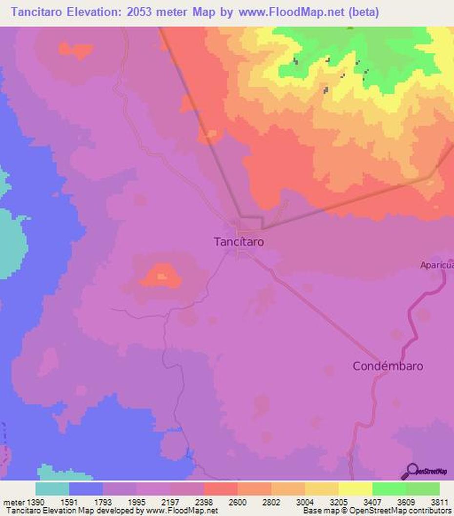 Elevation Of Tancitaro,Mexico Elevation Map, Topography, Contour, Tancítaro, Mexico, San Juan  Parangaricutiro, Mexico Michoacan Cities