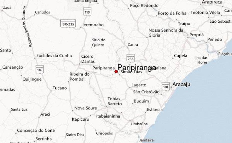 Guia Urbano De Paripiranga, Paripiranga, Brazil, Simple  Of Brazil, Of Brazil With Cities