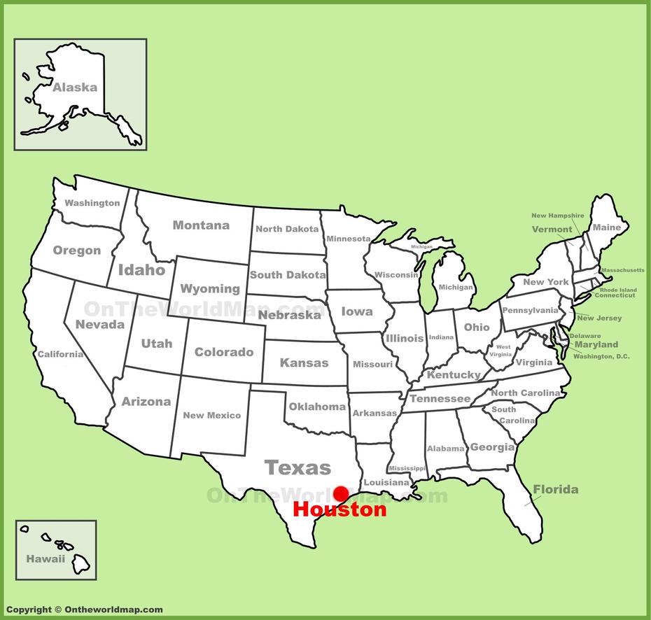Houston Location On The U.S. Map, Houston, United States, Basic United States, Houston On