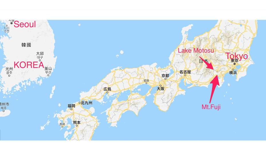 Lake Motosu Fuji Tokyo Japan Map  Performer Cycles, Motosu, Japan, Japan  Art, Japan  For Kids