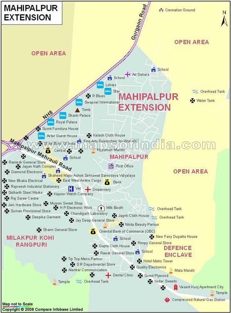 Mahipalpur Extention Map, Mahārājpur, India, Dehradun, Uttar Pradesh India