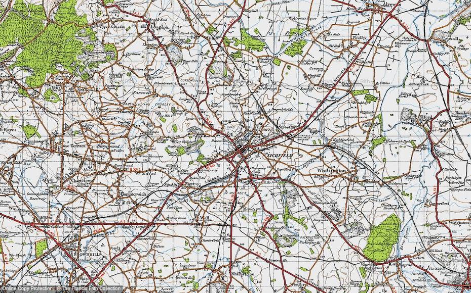 Map Of Lichfield, 1946 – Francis Frith, Lichfield, United Kingdom, Abingdon  Oxford, Abingdon  Oxfordshire