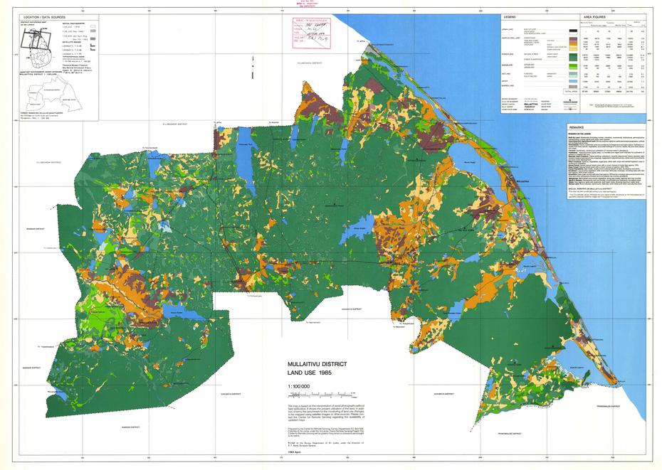 Mullaitivu District. Land Use. – Esdac – European Commission, Mullaittivu, Sri Lanka, Northern Province Sri Lanka, Sri Lanka  With District