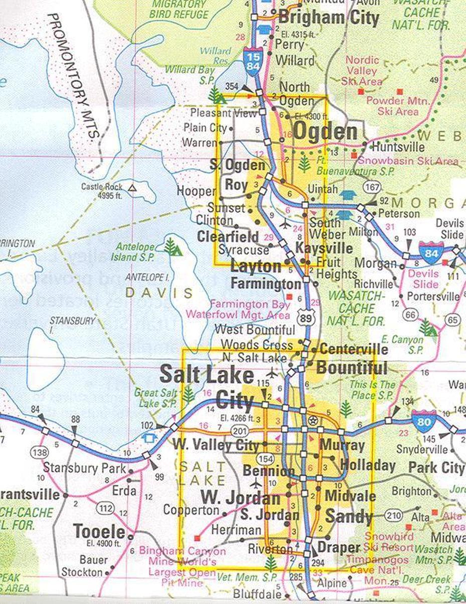 Online Maps: Salt Lake City Area Map, Salt Lake City, United States, Salt Lake City On, Salt Lake City Usa