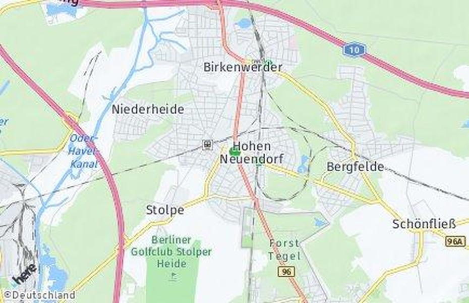 Plz Hohen Neuendorf Postleitzahl Brandenburg Deutschland, Hohen Neuendorf, Germany, Neuendorf Germany, Neuendorf