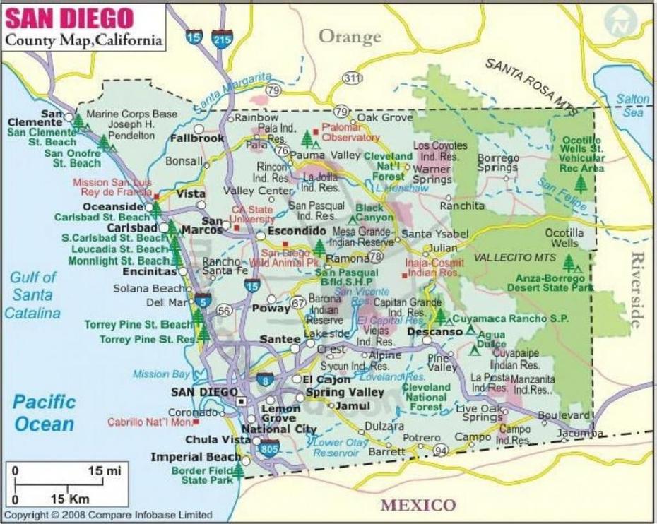 Printable Map Of San Diego County – Printable Maps, San Diego, United States, San Diego Aerial, San Diego World