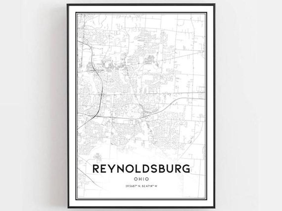 Reynoldsburg Map Print Reynoldsburg Map Poster Wall Art Oh | Etsy, Reynoldsburg, United States, Reynoldsburg Oh Lot, Reynoldsburg Ohio City