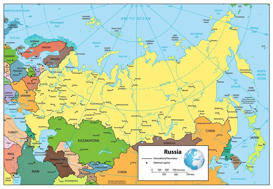 Russia Maps | Printable Maps Of Russia For Download, Trëkhgornyy, Russia, Russia  With States, European Russia