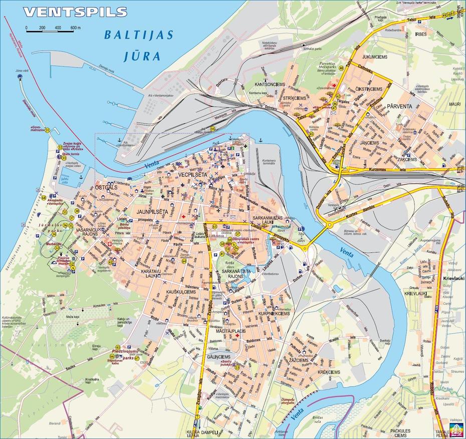 Ventspils Map, Ventspils, Latvia, Ventspils Port, Latvia Attractions