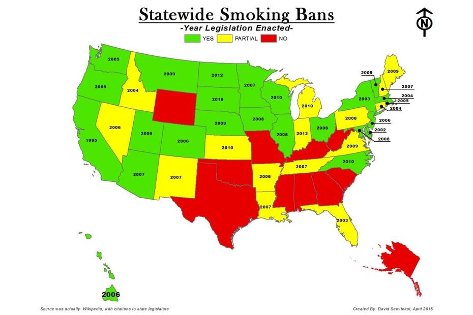 Dsemitekol: Showing Which States Have Banned… – Maps On The We, Banning, United States, Banning Ca, Banning Ca