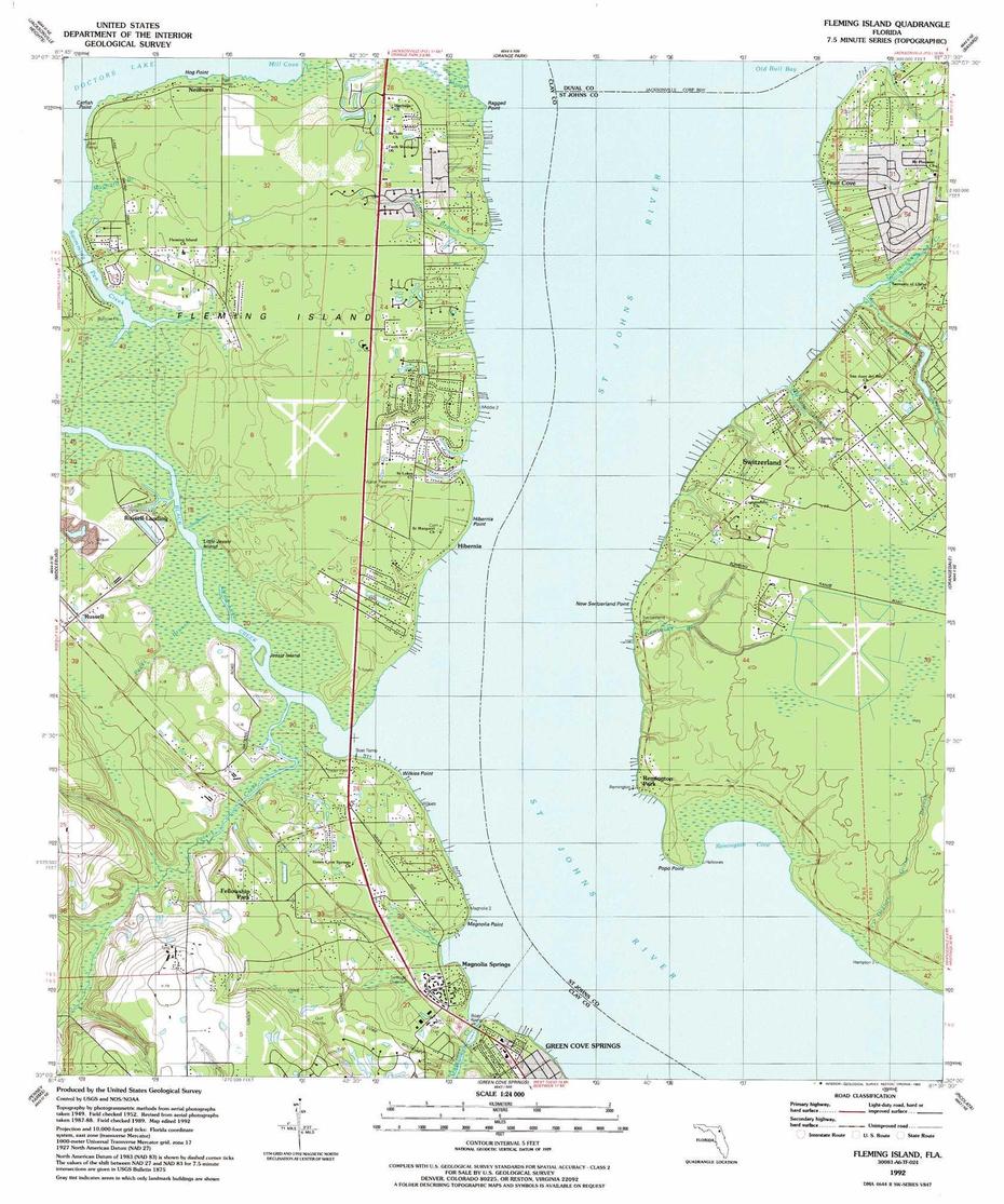 Fleming Island Topographic Map, Fl – Usgs Topo Quad 30081A6, Fleming Island, United States, Alaska Islands, United States  Alaska