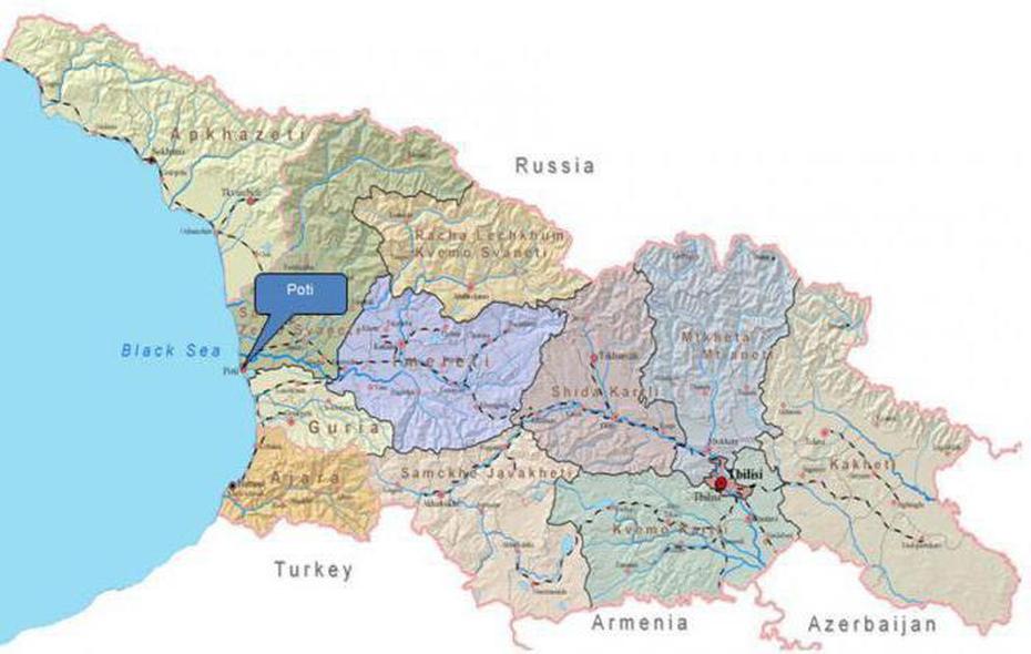 Georgia Physical Features, Georgia Caucasus, Georgia, Poti, Georgia