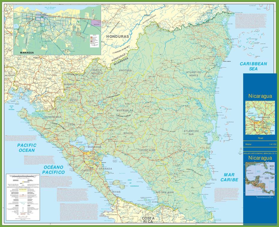 Karten Von Nicaragua | Karten Von Nicaragua Zum Herunterladen Und Drucken, Sébaco, Nicaragua, Chaguitillo Nicaragua, Nicaragua Market