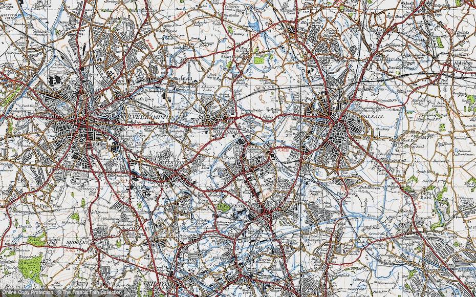 Map Of Darlaston, 1946 – Francis Frith, Darlaston, United Kingdom, Cumberland County England, Kendal England