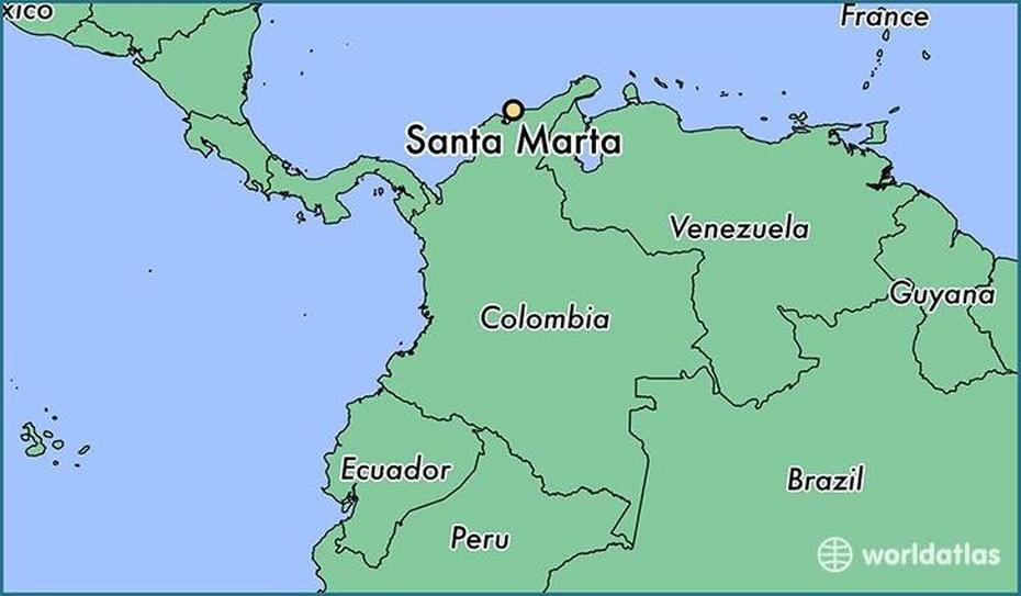 Map Of Santa Marta Colombia | Cities And Towns Map, Santa Marta, Colombia, La Sierra Nevada De Santa Marta, Colombia Mountain